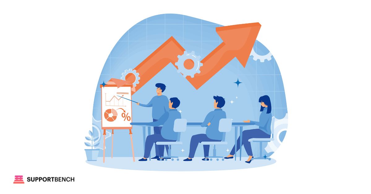 Concept illustration of team training