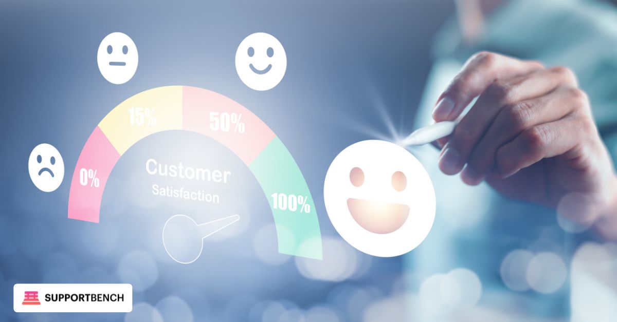 Conceptual illustration of customer satisfaction