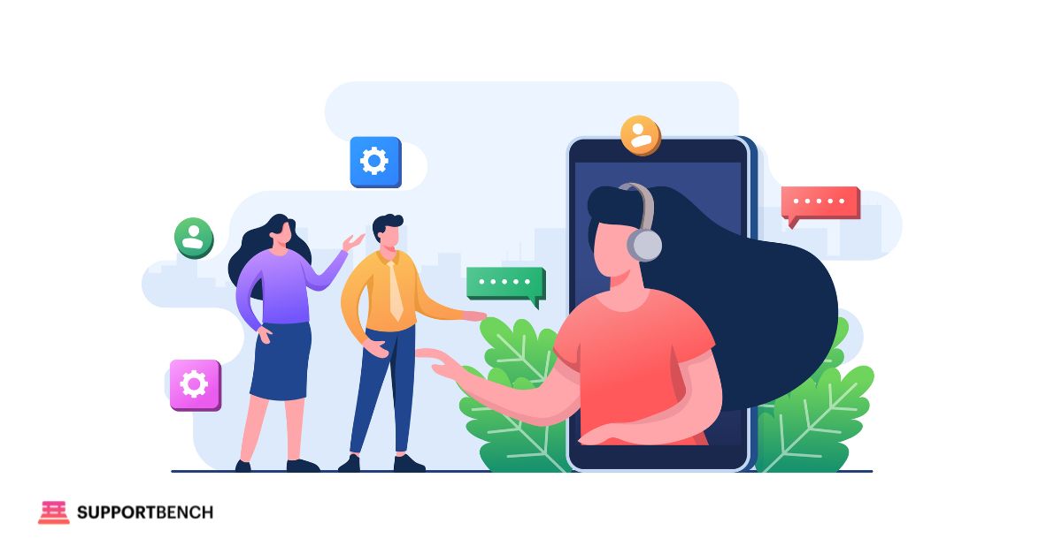 A concept illustration of digital customer engagement