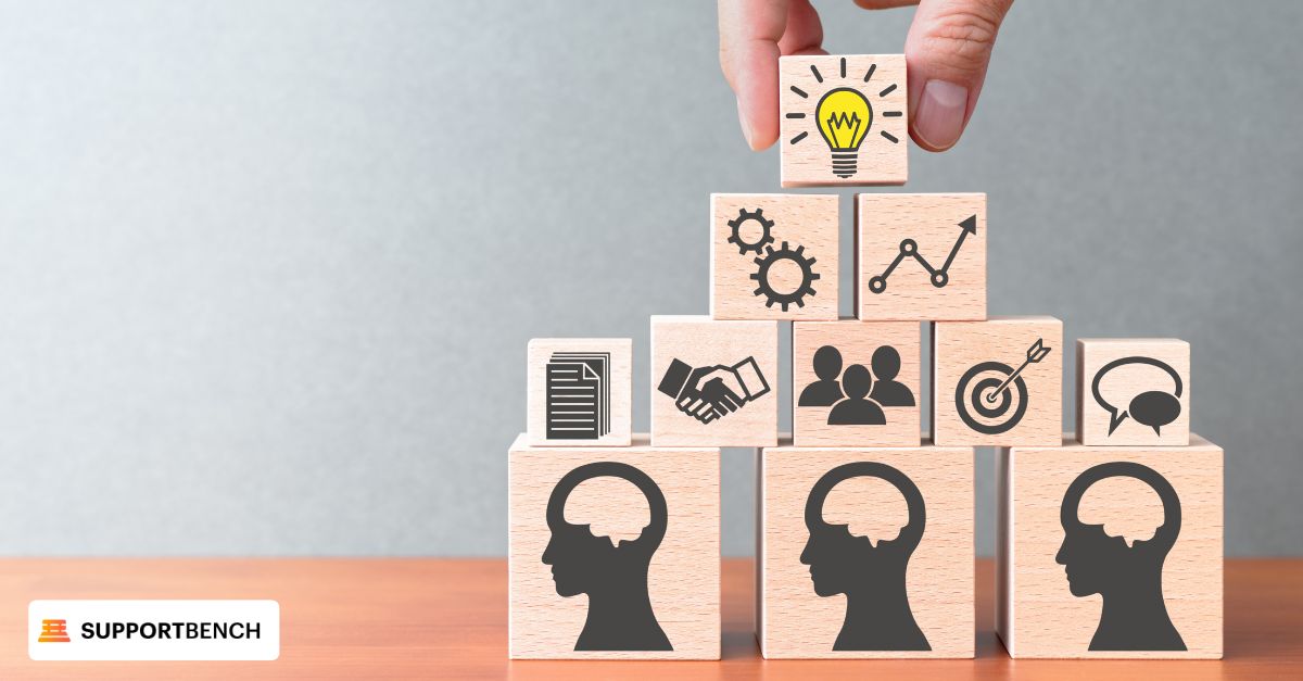 An image of wooden blocks showcasing the concept of knowledge management system