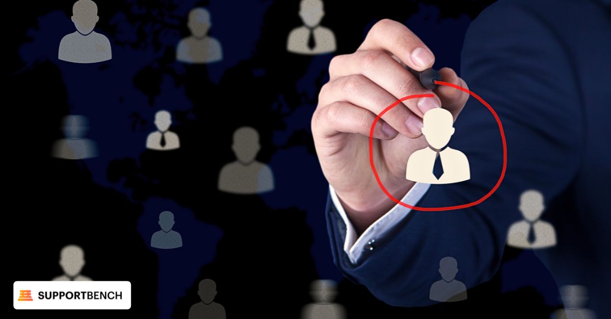 An image of a person segmenting customers; representing the Ideal Customer Profile