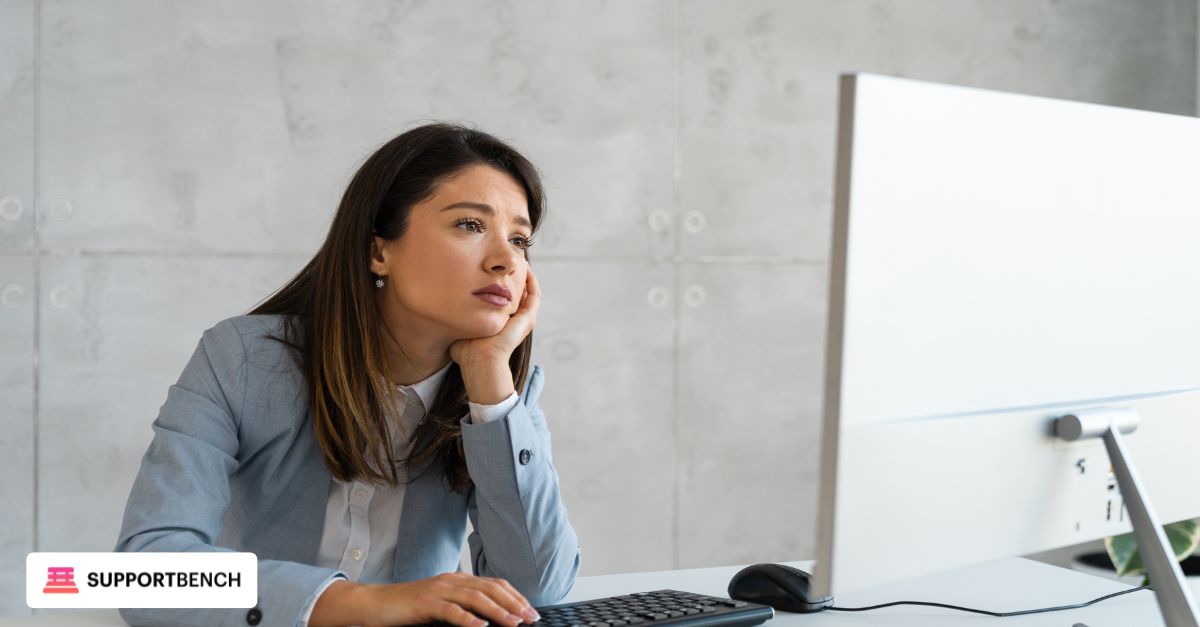 An employee reading a step-by-step knowledge base article on a computer screen