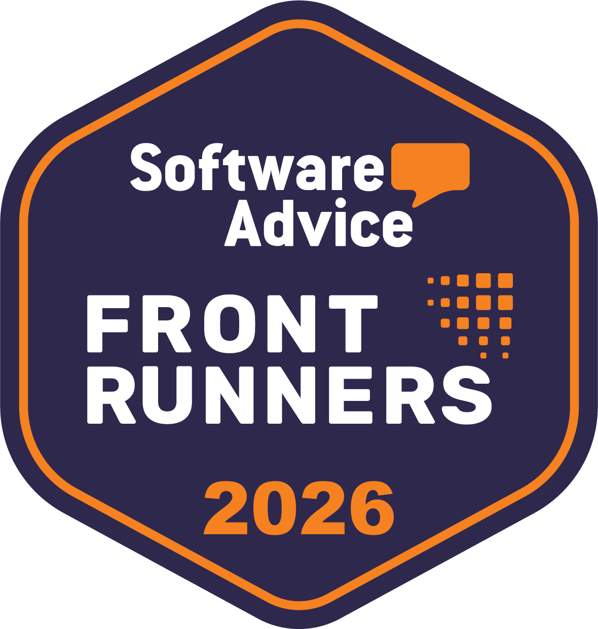Software Advice FrontRunners 2026 Badge - Full Color