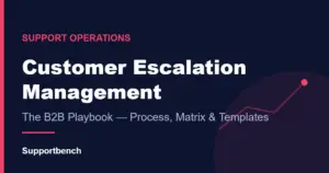 Customer escalation management — the B2B playbook with process, matrix and templates